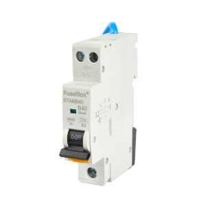 FUSEBOX RTAMB40 40AMP DOUBLE POLE B CURVE 6KA 30MA TYPE A MINI RCBO
