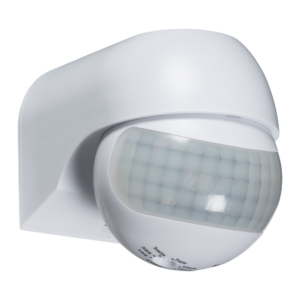 KNIGHTSBRIDGE OS0014 IP44 180 DEGREE MINI STAND ALONE PIR MOTION DETECTOR WHITE