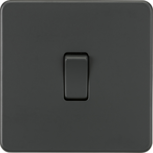 KNIGHTSBRIDGE SF1200AT SCREWLESS FLATPLATE 1 GANG INTERMEDIATE SWITCH