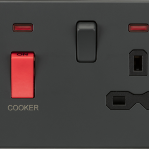 KNIGHTSBRIDGE SFR8333NAT SCREWLESS FLATPLATE COOKER PANEL WITH NEON