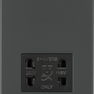 KNIGHTSBRIDGE SF8900AT SCREWLESS FLATPLATE 115V/230V DUAL VOLTAGE SHAVER SOCKET