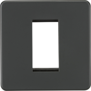 KNIGHTSBRIDGE SF1GAT SCREWLESS FLATPLATE 1 GANG MODULAR FACEPLATE