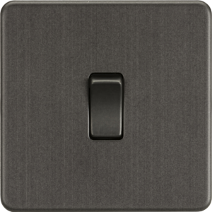 KNIGHTSBRIDGE SF1200SB SCREWLESS FLATPLATE 1 GANG INTERMEDIATE SWITCH