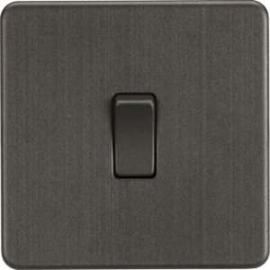 KNIGHTSBRIDGE SF8341SB SCREWLESS FLATPLATE 1 GANG 20 AMP DOUBLE POLE SWITCH