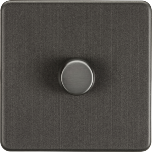 KNIGHTSBRIDGE SF2191SB SCREWLESS FLATPLATE 1 GANG LED DIMMER SWITCH