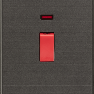 KNIGHTSBRIDGE SF8332NSB SCREWLESS FLATPLATE 45A SWITCH WITH NEON