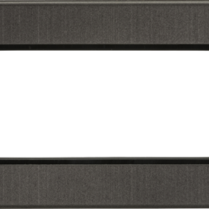 KNIGHTSBRIDGE SF4GSB SCREWLESS FLATPLATE 3/4 GANG MODULAR FACEPLATE