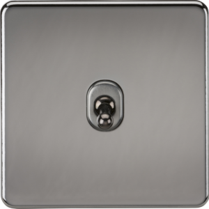 KNIGHTSBRIDGE SF1TOGBN SCREWLESS FLATPLATE 1 GANG 2-WAY TOGGLE SWITCH