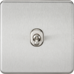 KNIGHTSBRIDGE SF12TOGBC SCREWLESS FLATPLATE 1 GANG INTERMEDIATE TOGGLE SWITCH