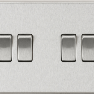 KNIGHTSBRIDGE CS41BC 10AX 4 GANG 2-WAY PLATE SWITCH