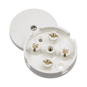 CLICK SCOLMORE WA070 WHITE 5AMP JUNCTION BOX SELECTIVE ENTRY 4 TERMINAL (SMALL)