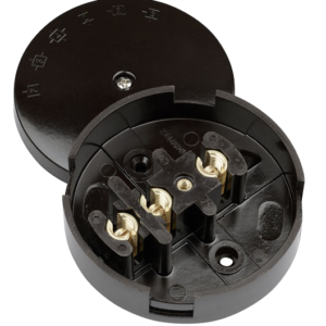 CLICK SCOLMORE WA076 BROWN 20AMP JUNCTION BOX SELECTIVE ENTRY 4 TERMINAL