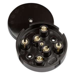 CLICK SCOLMORE WA078 BROWN 20AMP JUNCTION BOX SELECTIVE ENTRY 6 TERMINAL