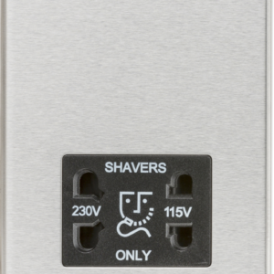 KNIGHTSBRIDGE CS89BC 115/230V DUAL VOLTAGE SHAVER SOCKET