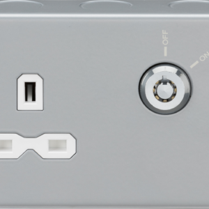 KNIGHTSBRIDGE MR9LOCK 1 GANG 13AMP DP LOCKABLE SOCKET