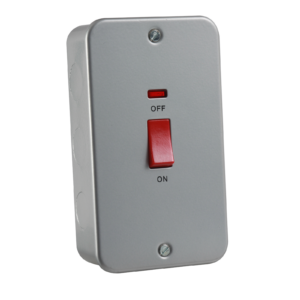 KNIGHTSBRIDGE M8332N 45AMP DP SWITCH WITH NEON (DOUBLE SIZE)