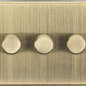 KNIGHTSBRIDGE CS2193AB 3 GANG 2 WAY 5-150W LED INTELLIGENT DIMMER SWITCH