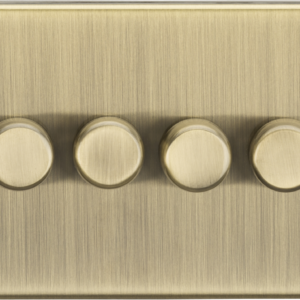 KNIGHTSBRIDGE CS2194AB 4 GANG 2 WAY 5-150W LED INTELLIGENT DIMMER SWITCH