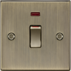 KNIGHTSBRIDGE CS81NAB SINGLE SIZE 45A DP SWITCH WITH NEON