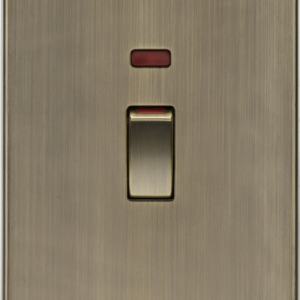 KNIGHTSBRIDGE CS82NAB 45A DOUBLE SIZE DP SWITCH WITH NEON