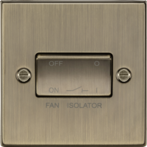 KNIGHTSBRIDGE CS11AB 10AX 3 POLE FAN ISOLATOR SWITCH