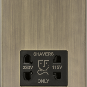 KNIGHTSBRIDGE CS89AB 115/230V DUAL VOLTAGE SHAVER SOCKET