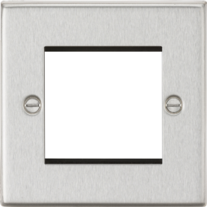 KNIGHTSBRIDGE CS2GBC 2 GANG MODULAR FACEPLATE
