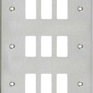 KNIGHTSBRIDGE GDCS9BC 9 GANG GRID FACEPLATE