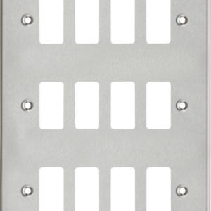 KNIGHTSBRIDGE GDCS12BC 12 GANG GRID FACEPLATE