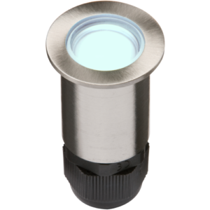 KNIGHTSBRIDGE 4IPB IP67 24V SMALL STAINLESS STEEL GROUND FITTING 4x BLUE LED