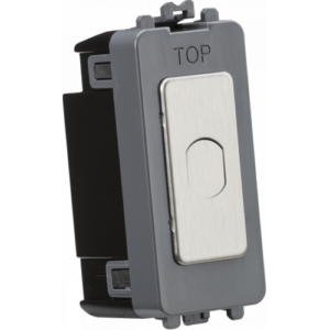 KNIGHTSBRIDGE GDM014 1 GANG 1 WAY 10-200W LED TRAILING EDGE DIMMER (PRESS TYPE)