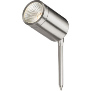 KNIGHTSBRIDGE SPIKE5S 230V IP65 6W LED STAINLESS STEEL GARDEN/PLANT SPIKE LIGHT