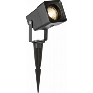 KNIGHTSBRIDGE GUSPIKES 230V IP65 GU10 SQUARE SPIKE LIGHT