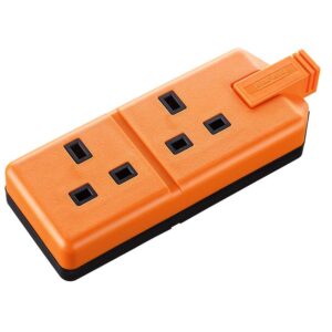 MASTERPLUG ELS132O TRAILING DOUBLE SOCKET (ORANGE)