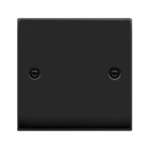 CLICK VPMB060 DECO VP MATT BLACK 1 GANG BLANK PLATE