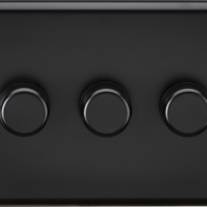 KNIGHTSBRIDGE CL2193MBB 3 GANG 2 WAY 5-150W LED DIMMER SWITCH