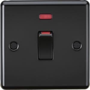 KNIGHTSBRIDGE CL81MNMBB SINGLE SIZE 45A DP SWITCH WITH NEON