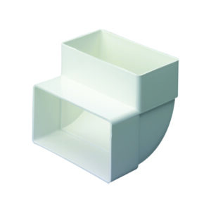 MONV239 110MM X 54MM FLAT DUCTING VERTICAL 90 DEGREE BEND