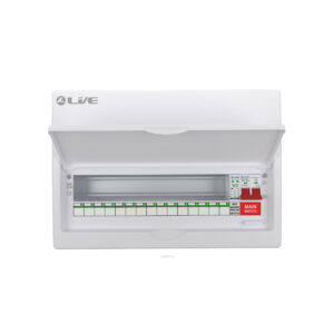 LIVE LSMC18M/SP 15 USEABLE WAY CONSUMER UNIT WITH SPD AND 100A MAIN SWITCH