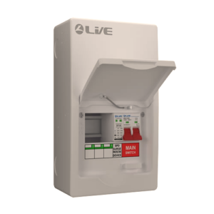 LIVE LSMC6M/SP 3 USEABLE WAY CONSUMER UNIT WITH SPD AND 100A MAIN SWITCH