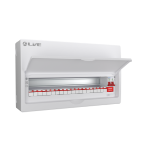 LIVE LSMC22/100 20 USEABLE WAY METAL CONSUMER UNIT C/W 100A MAIN SWITCH