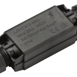 KNIGHTSBRIDGE JB0016 IP68 24AMP INLINE WEATHERPROOF GEL JUNCTION BOX