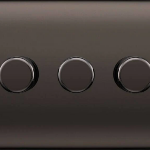 BG NEXUS NFB83 3 GANG 2 WAY LED DIMMER SWITCH MATT BLACK