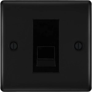BG NEXUS NFBBTM1 1 GANG MASTER TELEPHONE SOCKET MATT BLACK
