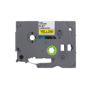 LABBTZC631 12MM X 8MT BLACK ON YELLOW LABEL