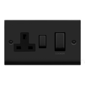 CLICK VPMB504BK DECO MATT BLACK 45A COOKER PANEL BLACK INSERT