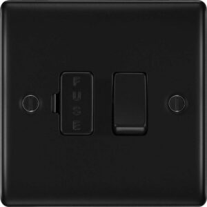 BG NEXUS NFB50 SWITCHED FUSED SPUR MATT BLACK