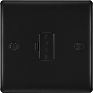 BG NEXUS NFB54 UNSWITCHED FUSED SPUR MATT BLACK