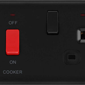 BG NEXUS NFB70B 45 AMP COOKER PANEL MATT BLACK