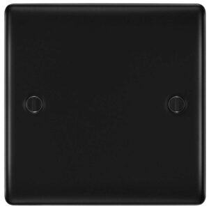 BG NEXUS NFB94 1 GANG BLANKPLATE MATT BLACK